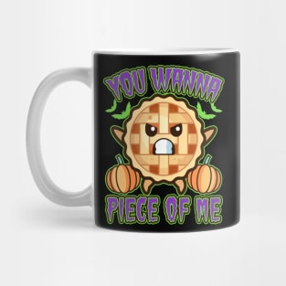 Funny Pumpkin Pie Halloween Kawaii Food Mug